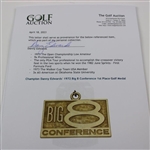 Champion Danny Edwards' 1972 Big 8 Conference 1st Place Golf Medal