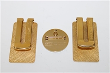 Danny Edwards' Personal 1994 PGA Tour Member Money Clips/Badges with Pin