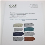 Bolt, Pavin, Furgol & Five (5) other US Open Champions Signed Golf Gloves JSA ALOA