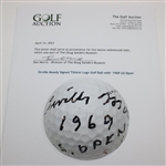 Orville Moody Signed Titleist Logo Golf Ball with '1969 US Open' JSA ALOA