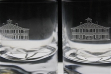 Pair of Augusta National Golf Club Clubhouse Rocks Glasses