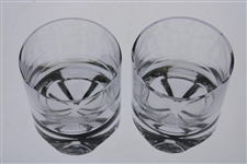 Pair of Augusta National Golf Club Clubhouse Rocks Glasses