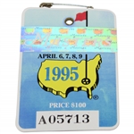 1995 Masters Tournament SERIES Badge #A05713 - Tiger Debut & Crenshaw Winner