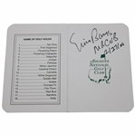 Mr. Cub Ernie Banks Signed Augusta National Golf Club Scorecard JSA ALOA