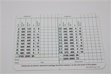 Mr. Cub' Ernie Banks Signed Augusta National Golf Club Scorecard JSA ALOA