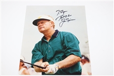 Palmer, Nicklaus & Player 'Big 3' Signed 8x10 Photo with Two (2) Personalized JSA ALOA