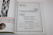 1934 Annual Invitation Tournament (First Masters) Reproduction Program