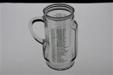 Masters Champions Commemorative Golf Bag Themed Drinking Glass - 1934-1992