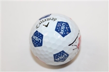 Xander Schaufele Signed Callaway USA Logo Golf Ball JSA ALOA