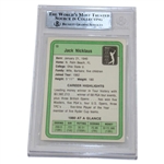 Jack Nicklaus Signed 1981 Donruss Card Beckett Slabbed #00012169059