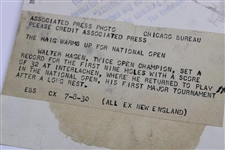 1930 Walter Hagen US Open Press Photo