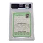 Jack Nicklaus Signed Rookie Card PSA# 84772613