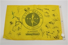 Tiger Woods and 26 Others Signed Nissan Open Flag JSA ALOA