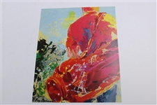 President Donald Trump & LeRoy Neiman Signed Neiman/Trump Drawing PSA #AJ06034
