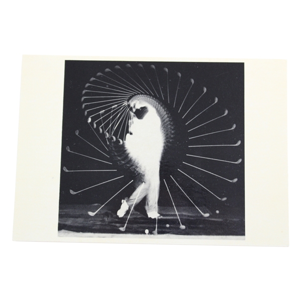 1938 Bobby Jones High Speed Swing Study MIT Edgerton Strobe Driver Postcard
