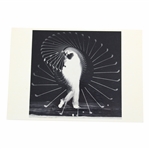 1938 Bobby Jones High Speed Swing Study MIT Edgerton Strobe Driver Postcard