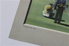 1945 Esquire, Inc. Bobby Jones Putting in 1929 US Open by Fawcett
