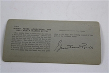 Bobby Jones 'Addressing the Ball for a Mashie Pitch' Keystone Stereoscope Photo