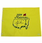 Tiger Woods Signed 2019 Masters Embroidered Flag Upper Deck #UAS35608