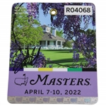 Scottie Scheffler Signed 2022 Masters Tournament SERIES Badge #R04068 JSA ALOA