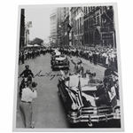 Ben Hogan Signed Photo of Him Waving In A Car During Parade JSA ALOA