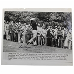 Ben Hogan Signed 1952 Masters Press Photo JSA ALOA