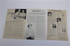 Lot Of LPGA Players Signed News Articles And Photos JSA ALOA