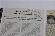 Lot Of LPGA Players Signed News Articles And Photos JSA ALOA