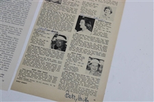 Lot Of LPGA Players Signed News Articles And Photos JSA ALOA