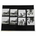 8 Proof Photos From Augusta National w/ Ben Hogan On 1 Sheet