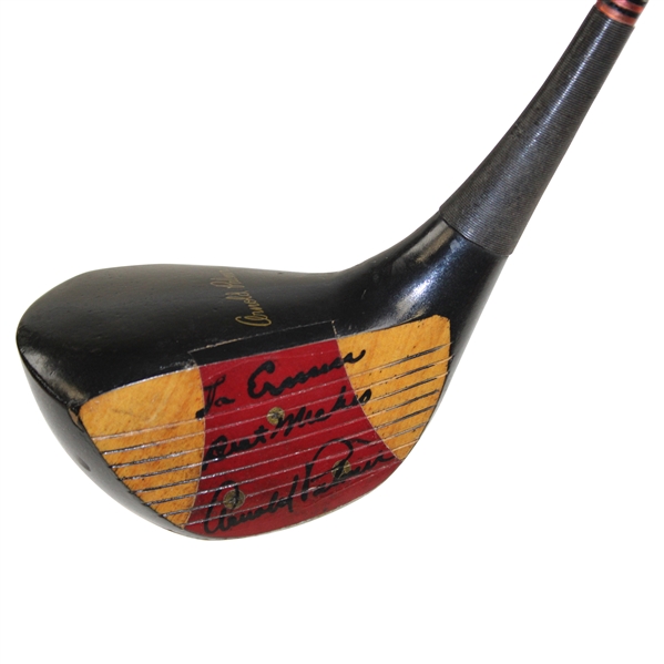 Arnold Palmer Game Used Personal Driver Gifted & Signed to Ermin Lucas JSA ALOA