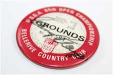 Gary Player Signed USGA 65th Open Championship Badge PSA #AE91291