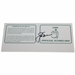 Jack Nicklaus Signed 1986 Masters Scorecard PSA #X02533
