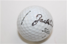 Jack Fleck Signed Titleist 3 Logo Golf Ball JSA ALOA