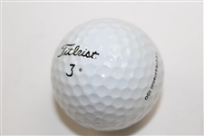 Jack Fleck Signed Titleist 3 Logo Golf Ball JSA ALOA