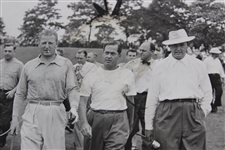Bobby Jones, Craig Wood & Ed Dudley 1942 Hale America Open Wire Photo