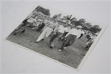 Bobby Jones, Craig Wood & Ed Dudley 1942 Hale America Open Wire Photo