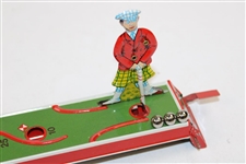 Vintage Lithographed Golf Game From West Germany.  Golfer Hitting The Ball.