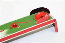 Vintage Lithographed Golf Game From West Germany.  Golfer Hitting The Ball.