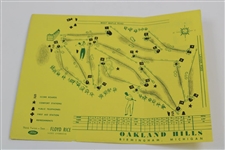 Ben Hogan Signed 1951 US Open at Oakland Hills CC Program w/Pairing Sheet JSA ALOA