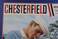 c.1958 Chesterfield Cigarettes Golf Print Ad Featuring 1957 Us Open Champion Dick Mayer - Framed