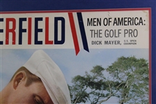 c.1958 Chesterfield Cigarettes Golf Print Ad Featuring 1957 Us Open Champion Dick Mayer - Framed