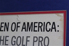 c.1958 Chesterfield Cigarettes Golf Print Ad Featuring 1957 Us Open Champion Dick Mayer - Framed