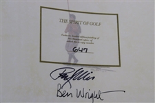 1992 'The Spirit Of Golf' 1st Ed Book Signed by Ellis & Ben Wright - #647/2000