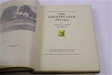 1932 'The Country Club 1882-1932' 1st Edition Book by Frederic Curtiss & John Heard