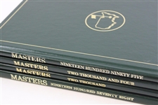 1978 (First Forty Years), 1995, 2000 & 2004 Masters Tournament Green Annual Books