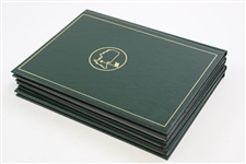 1978 (First Forty Years), 1995, 2000 & 2004 Masters Tournament Green Annual Books