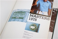 1978 (First Forty Years), 1995, 2000 & 2004 Masters Tournament Green Annual Books
