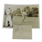 Ralph Guldahl Signed Cut With Alex Morrison Photo JSA ALOA