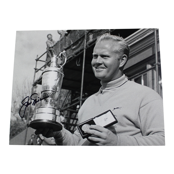 Jack Nicklaus Signed B&W Photo at The 1966 Open at Muirfield w/Letter - JSA ALOA